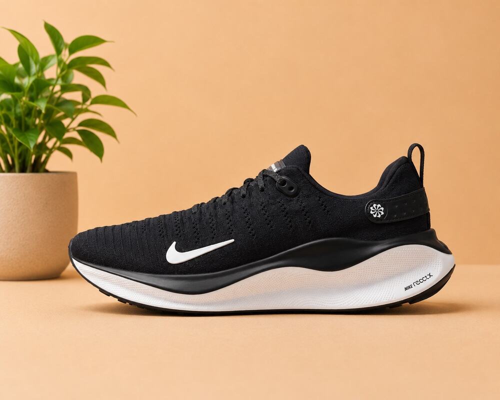 NWT Nike InfinityRN 4 Men's Road Running Shoes Black White Size 8.5